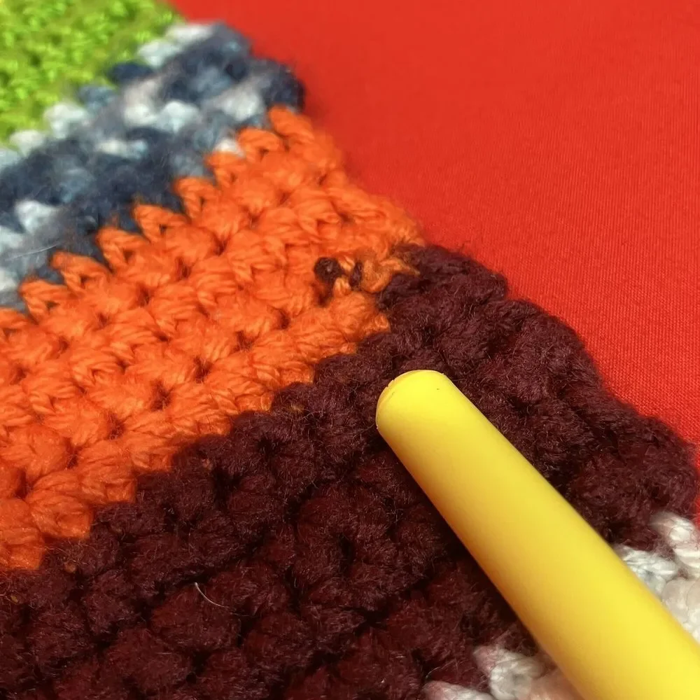 Vintage Granny Crochet Table Runner / Sofa‎ Throw Handmade Multicolor 65x25